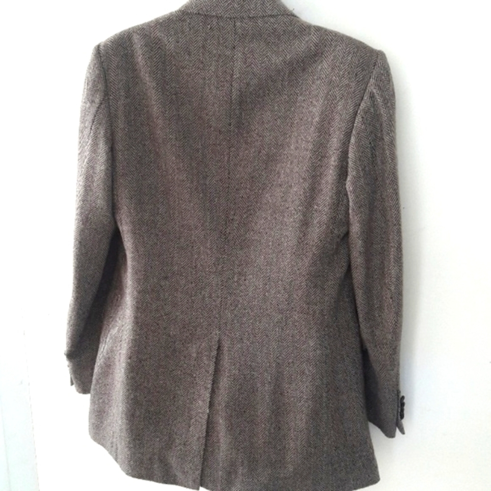 JOE NAMATH Signature Collection Brown Herringbone Blazer, 44 - Picture 7 of 7